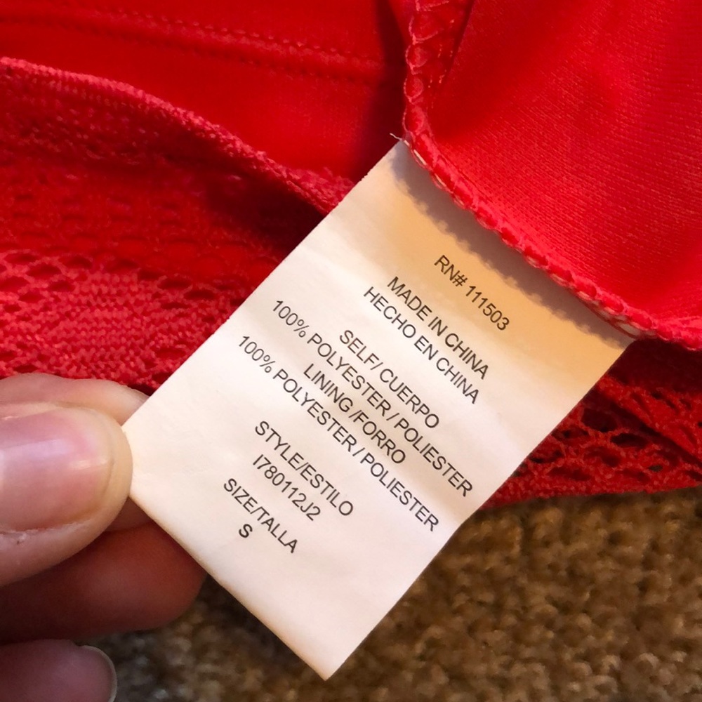 Lily Star Bright Red Lace Skater Dress - Picture 8 of 8